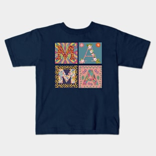 Retro Boho MAMA groovy Kids T-Shirt